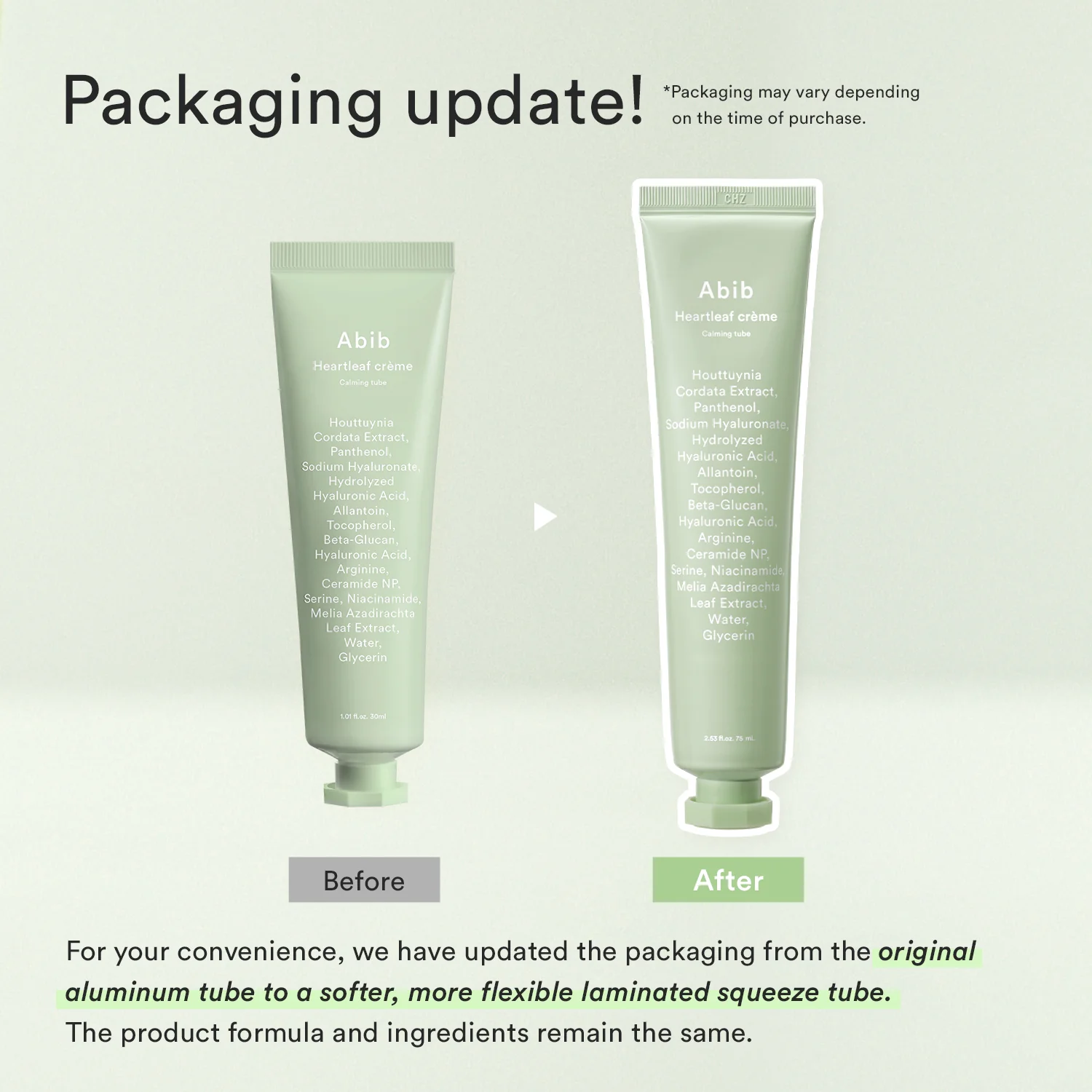 Heartleaf cream Calming tube - Image 8