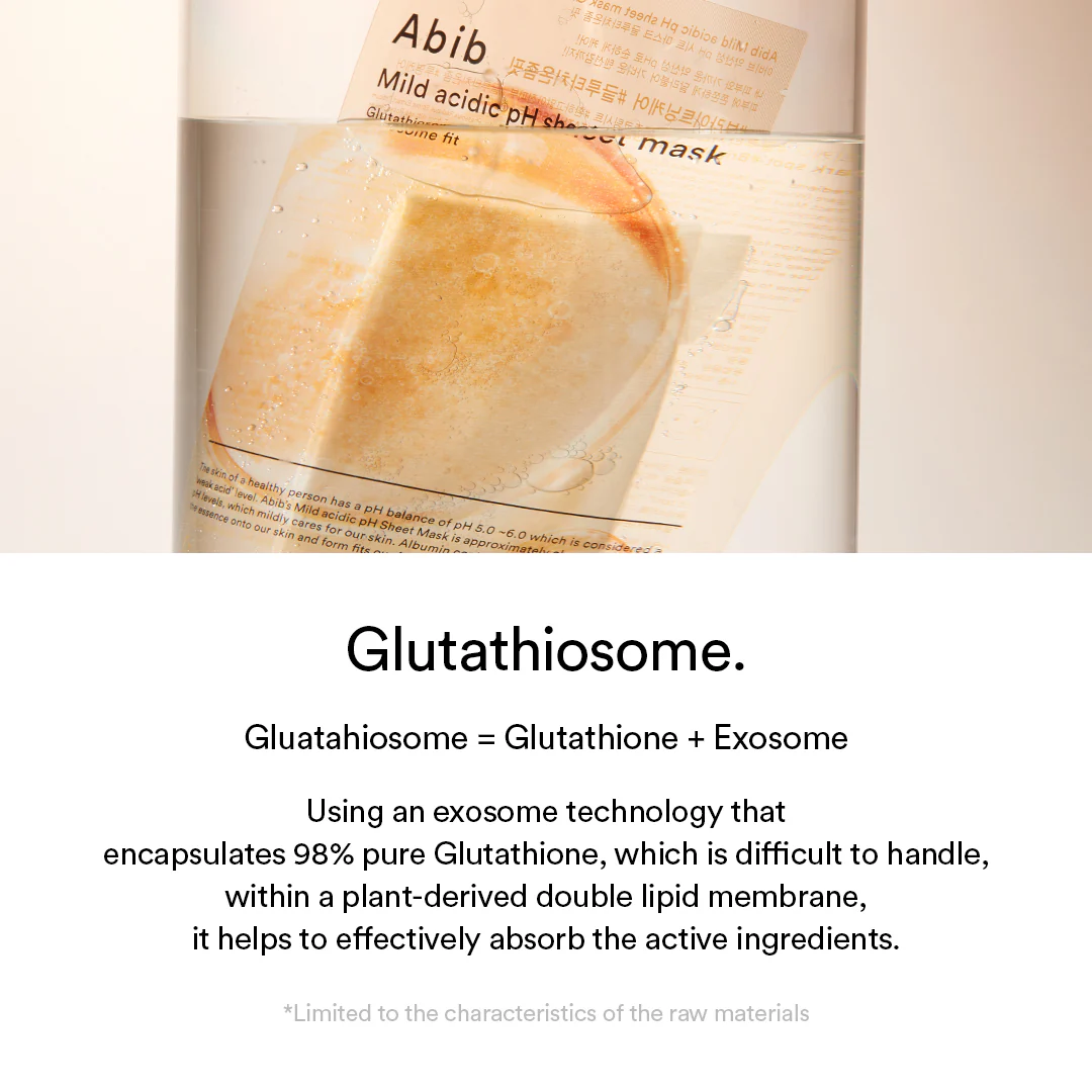 Mild acidic pH sheet mask Glutathiosome fit(10 sheets) - Image 4