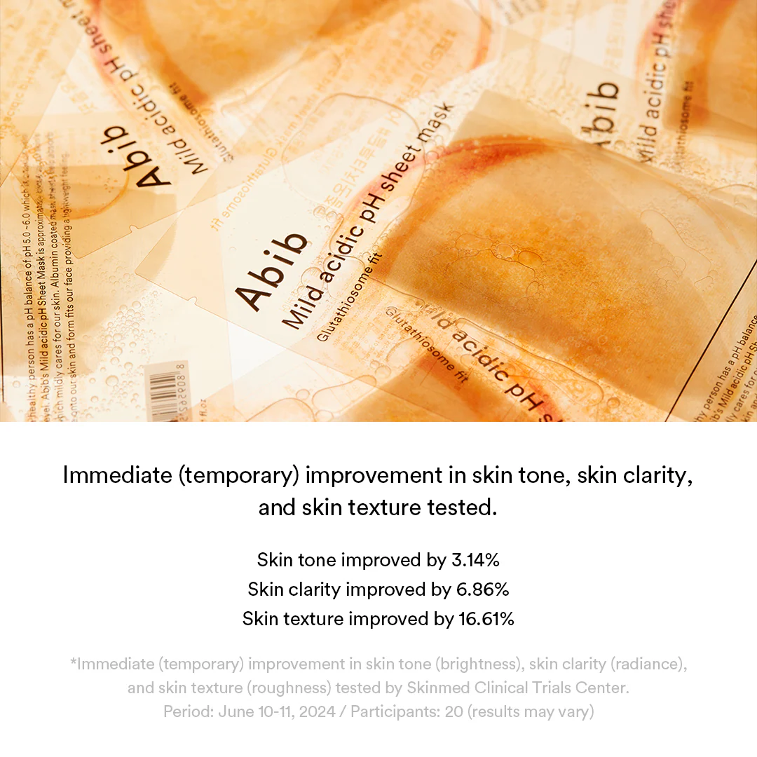Mild acidic pH sheet mask Glutathiosome fit(10 sheets) - Image 7