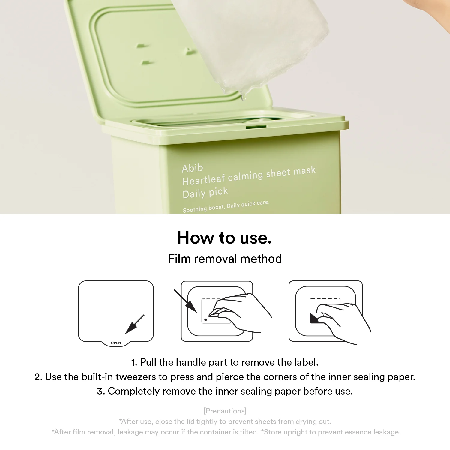 Heartleaf calming sheet mask Daily pick - Image 12