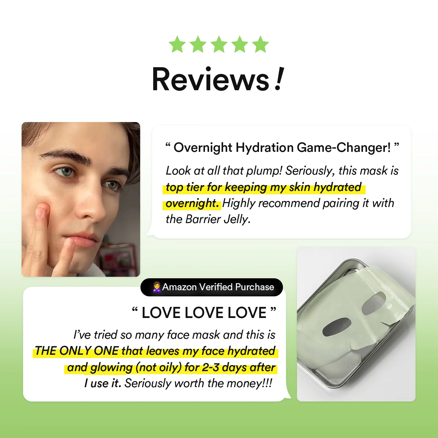 Collagen gel mask Heartleaf jelly - Image 11