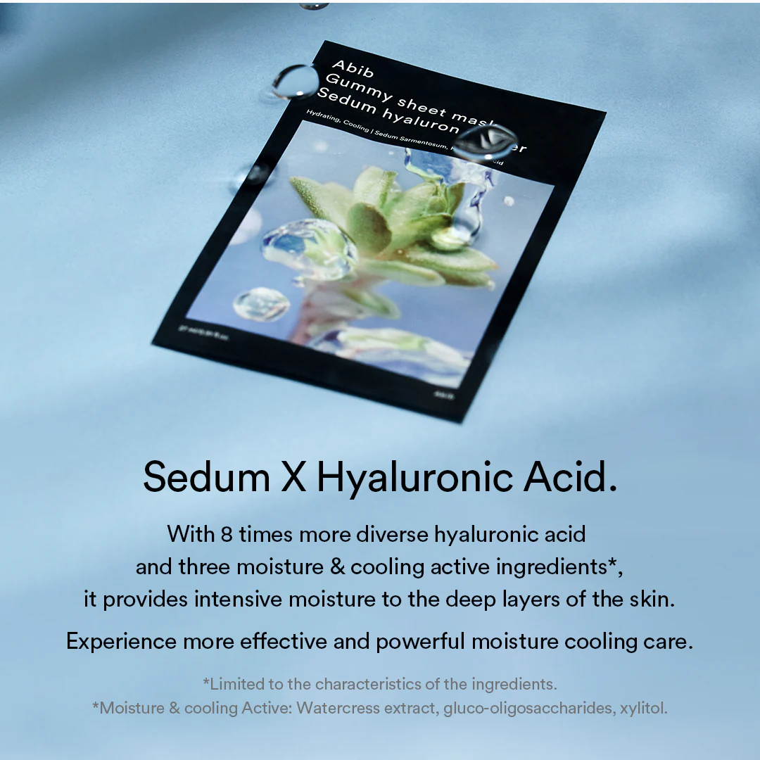 Gummy sheet mask Sedum hyaluron sticker(10 sheets) - Image 5