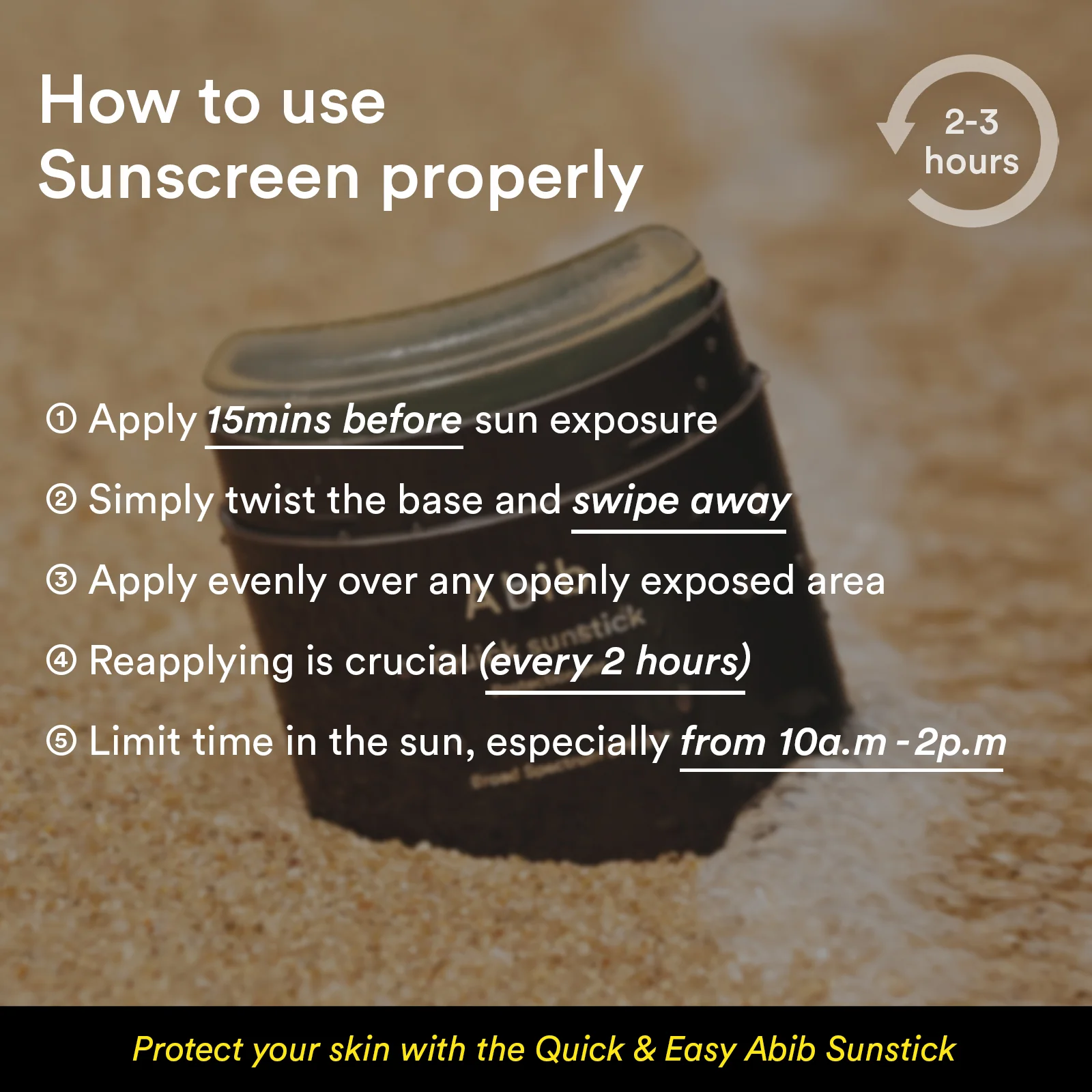 Quick sunstick Protection bar - Image 13