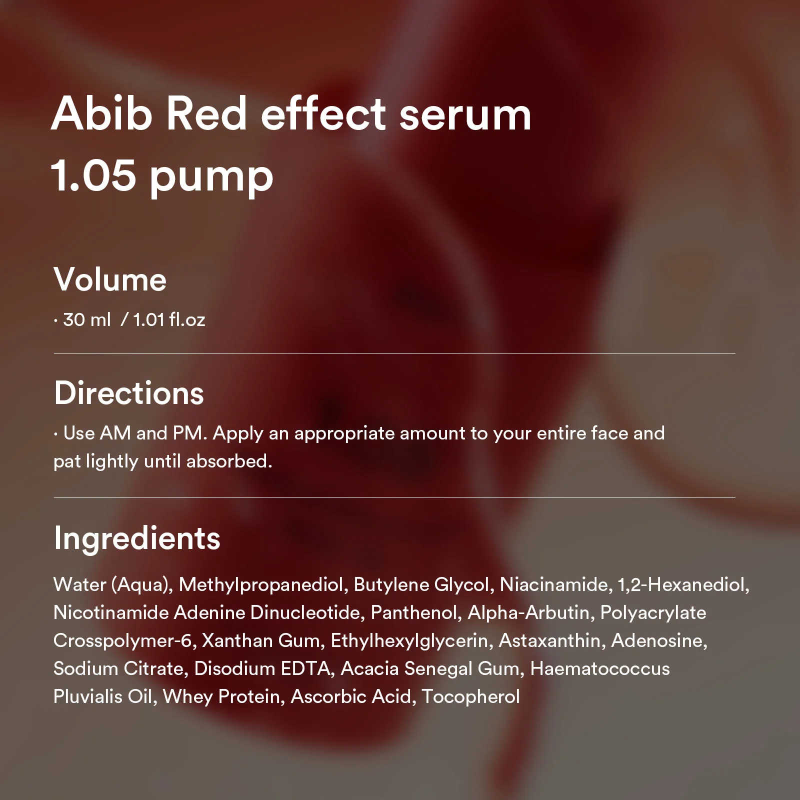 Red effect serum 1.05 pump - Image 12